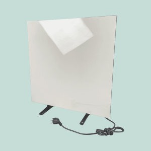 Керамический инфракрасный обогреватель (60x60 600W) ZENHEISSER Cube H-600 с кнопкой, белый глянец