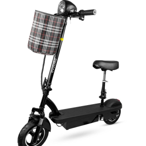  Электросамокат  EVOBIKE Reno S10 400W 8AH  с сидением и  корзиной
