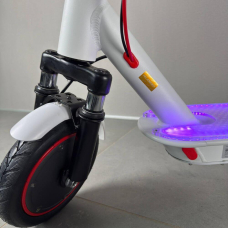 Электросамокат KUGOO PRO 5 LED Max 600W 36V 13Ah белый с амортизацией и LED-подсветкой, Фото 10