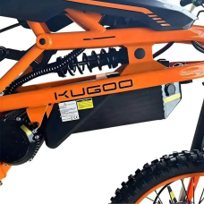 Електровелосипед KUGOO Wish 02 Pro 2500W 60V 27Ah помаранчевий колір — сучасний транспорт для міста та бездоріжжя, Фото 4