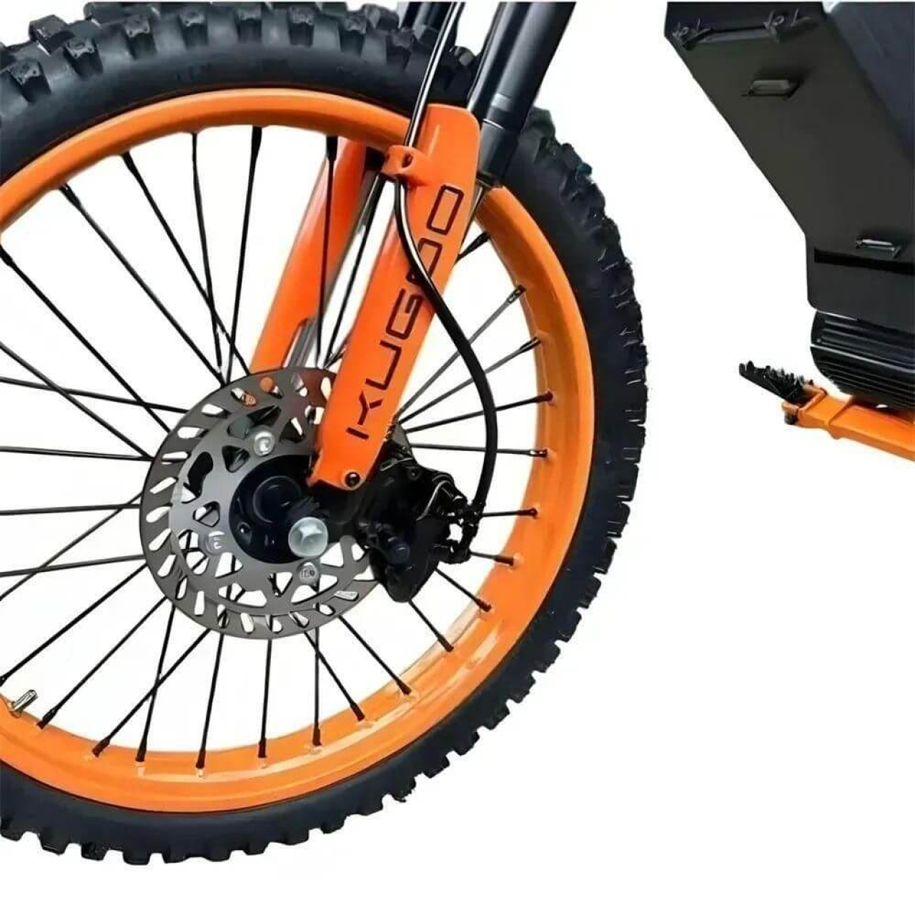 Електровелосипед KUGOO Wish 02 Pro 2500W 60V 27Ah помаранчевий колір — сучасний транспорт для міста та бездоріжжя, Фото 7