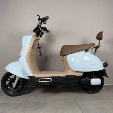 Електровелосипед EVOBIKE UNO 800W 48V 20Ah блакитного кольору — двомісна модель із графеновим акумулятором та подвійною амортизацією, Фото 6