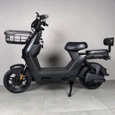 Електровелосипед EVOBIKE YOTA 800W 48V 20Ah, двомісний 14", з подвійною амортизацією, кошиком, чорний, Фото 4