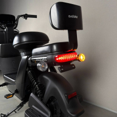 Електровелосипед EVOBIKE YOTA 800W 48V 20Ah, двомісний 14", з подвійною амортизацією, кошиком, чорний, Фото 8