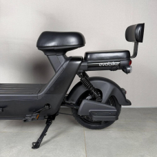 Електровелосипед EVOBIKE YOTA 800W 48V 20Ah, двомісний 14", з подвійною амортизацією, кошиком, чорний, Фото 6