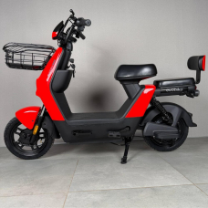 Електровелосипед EVOBIKE YOTA 800W 48V 20Ah, двомісний 14", з подвійною амортизацією, кошиком, червоний, Фото 7