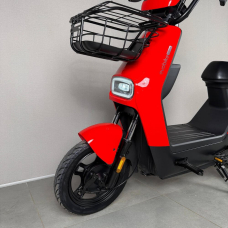 Електровелосипед EVOBIKE YOTA 800W 48V 20Ah, двомісний 14", з подвійною амортизацією, кошиком, червоний, Фото 4