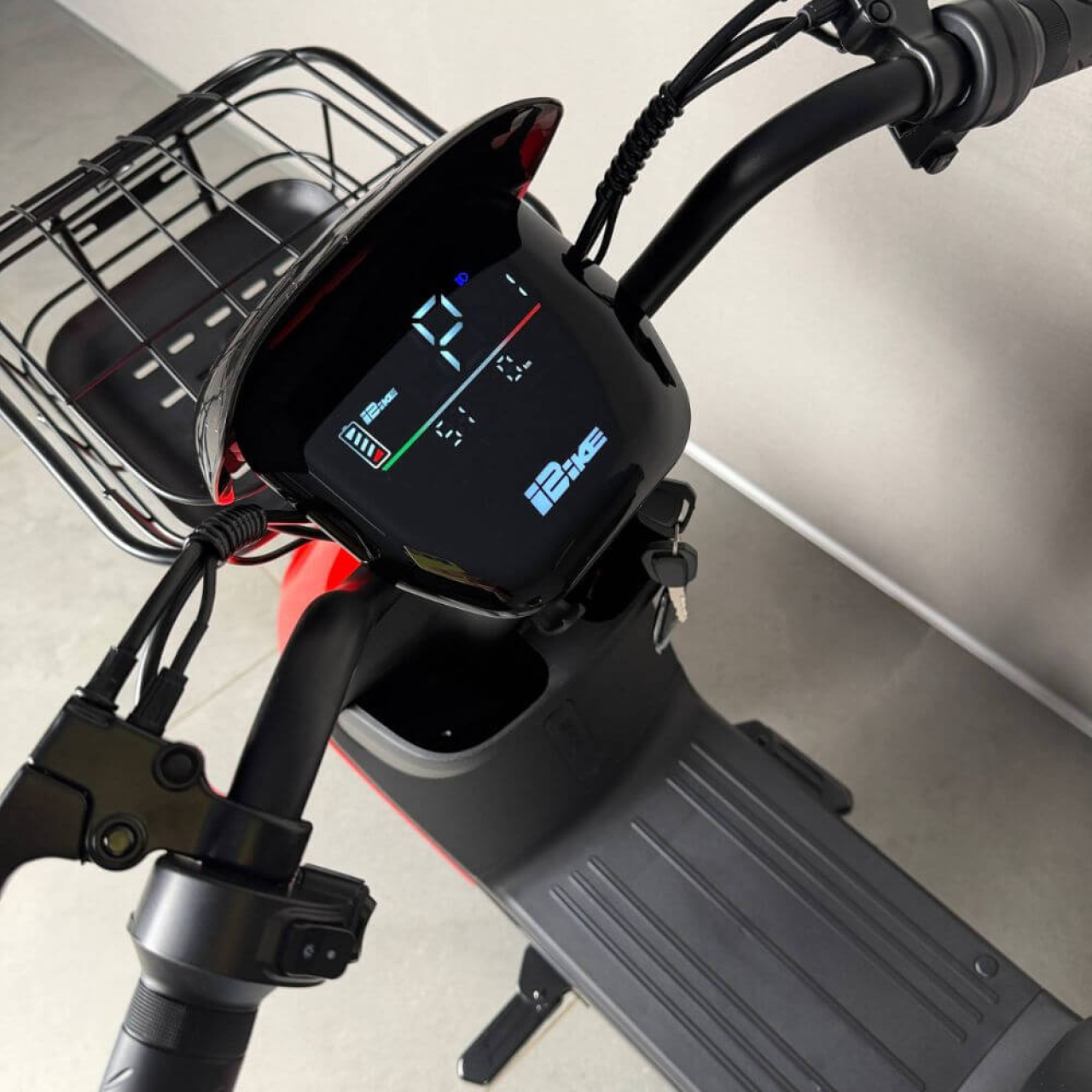 Електровелосипед EVOBIKE YOTA 800W 48V 20Ah, двомісний 14", з подвійною амортизацією, кошиком, червоний, Фото 8