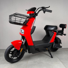 Електровелосипед EVOBIKE YOTA 800W 48V 20Ah, двомісний 14", з подвійною амортизацією, кошиком, червоний, Фото 1