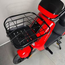 Електровелосипед EVOBIKE YOTA 800W 48V 20Ah, двомісний 14", з подвійною амортизацією, кошиком, червоний, Фото 9