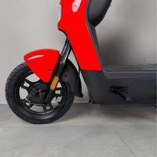Електровелосипед EVOBIKE YOTA 800W 48V 20Ah, двомісний 14", з подвійною амортизацією, кошиком, червоний, Фото 6
