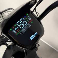 Електровелосипед EVOBIKE YOTA 800W 48V 20Ah, двомісний 14", з подвійною амортизацією, кошиком, сірий, Фото 6