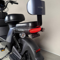 Електровелосипед EVOBIKE YOTA 800W 48V 20Ah, двомісний 14", з подвійною амортизацією, кошиком, сірий, Фото 8