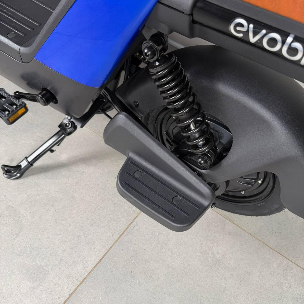 Електровелосипед EVOBIKE YOTA 800W 48V 20Ah, двомісний 14", з подвійною амортизацією, кошиком, синій, Фото 15