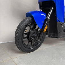 Електровелосипед EVOBIKE YOTA 800W 48V 20Ah, двомісний 14", з подвійною амортизацією, кошиком, синій, Фото 2