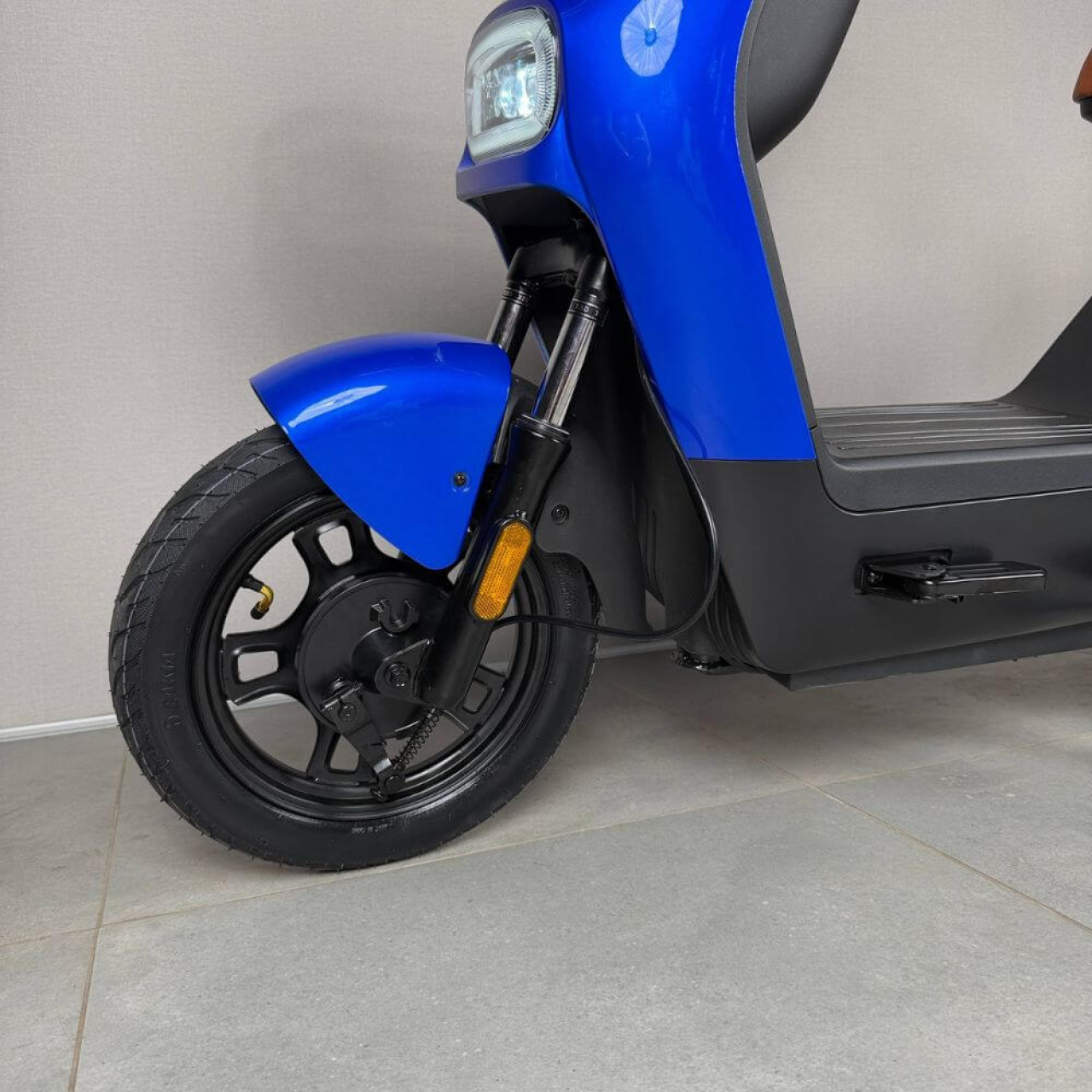 Електровелосипед EVOBIKE YOTA 800W 48V 20Ah, двомісний 14", з подвійною амортизацією, кошиком, синій, Фото 6