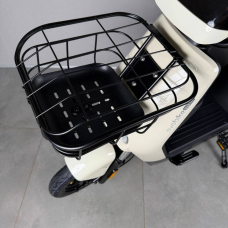 Електровелосипед EVOBIKE YOTA 800W 48V 20Ah, двомісний 14", з подвійною амортизацією, кошиком, молочний, Фото 2