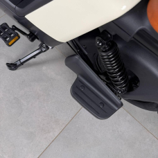 Електровелосипед EVOBIKE YOTA 800W 48V 20Ah, двомісний 14", з подвійною амортизацією, кошиком, молочний, Фото 6