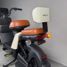 Електровелосипед EVOBIKE YOTA 800W 48V 20Ah, двомісний 14", з подвійною амортизацією, кошиком, молочний, Фото 10