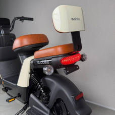 Електровелосипед EVOBIKE YOTA 800W 48V 20Ah, двомісний 14", з подвійною амортизацією, кошиком, молочний, Фото 9