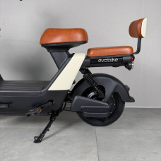 Електровелосипед EVOBIKE YOTA 800W 48V 20Ah, двомісний 14", з подвійною амортизацією, кошиком, молочний, Фото 8