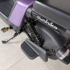 Електровелосипед EVOBIKE YOTA 800W 48V 20Ah, двомісний 14", з подвійною амортизацією, кошиком, фіолетовий, Фото 4