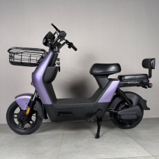 Електровелосипед EVOBIKE YOTA 800W 48V 20Ah, двомісний 14", з подвійною амортизацією, кошиком, фіолетовий, Фото 9