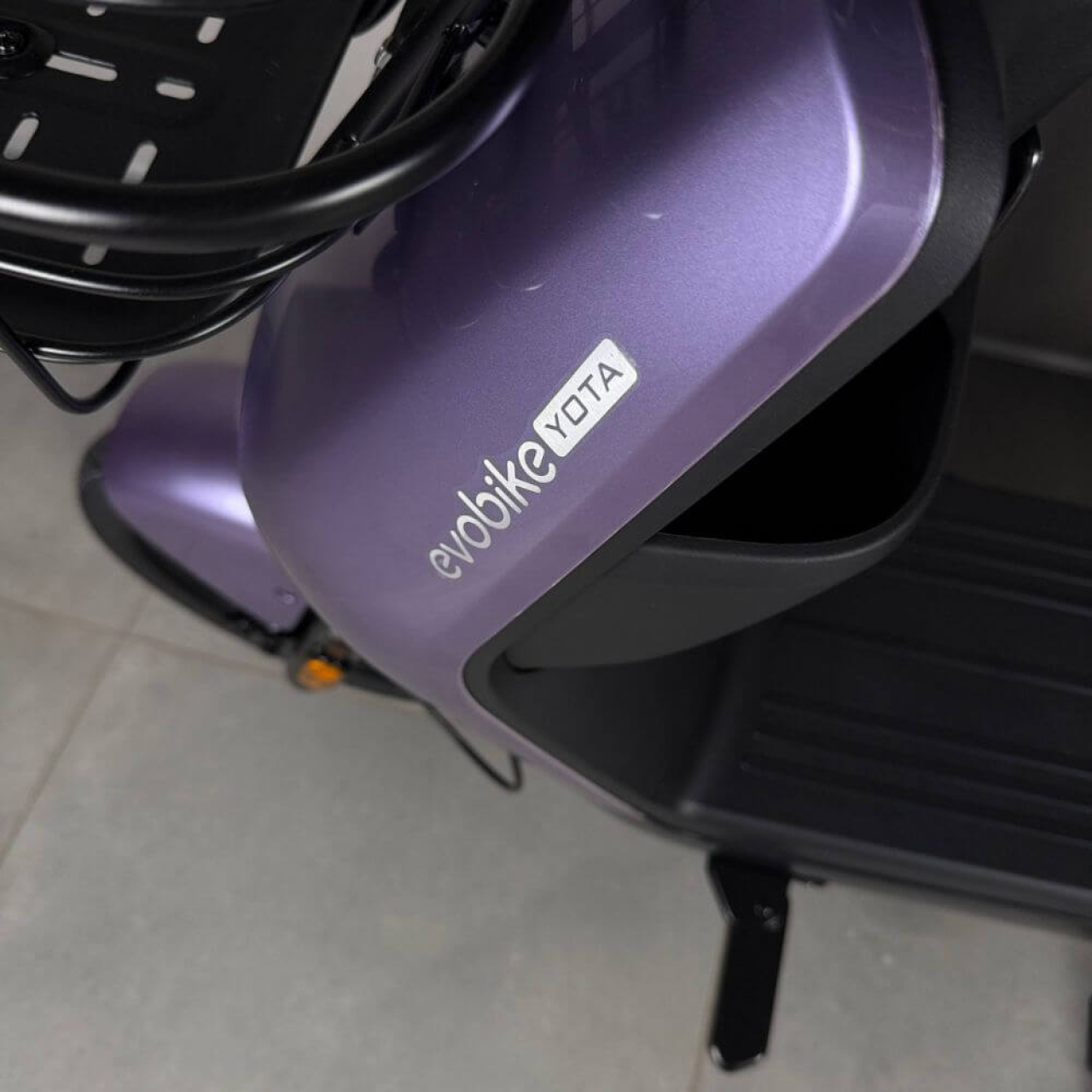 Електровелосипед EVOBIKE YOTA 800W 48V 20Ah, двомісний 14", з подвійною амортизацією, кошиком, фіолетовий, Фото 10