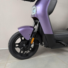 Електровелосипед EVOBIKE YOTA 800W 48V 20Ah, двомісний 14", з подвійною амортизацією, кошиком, фіолетовий, Фото 5