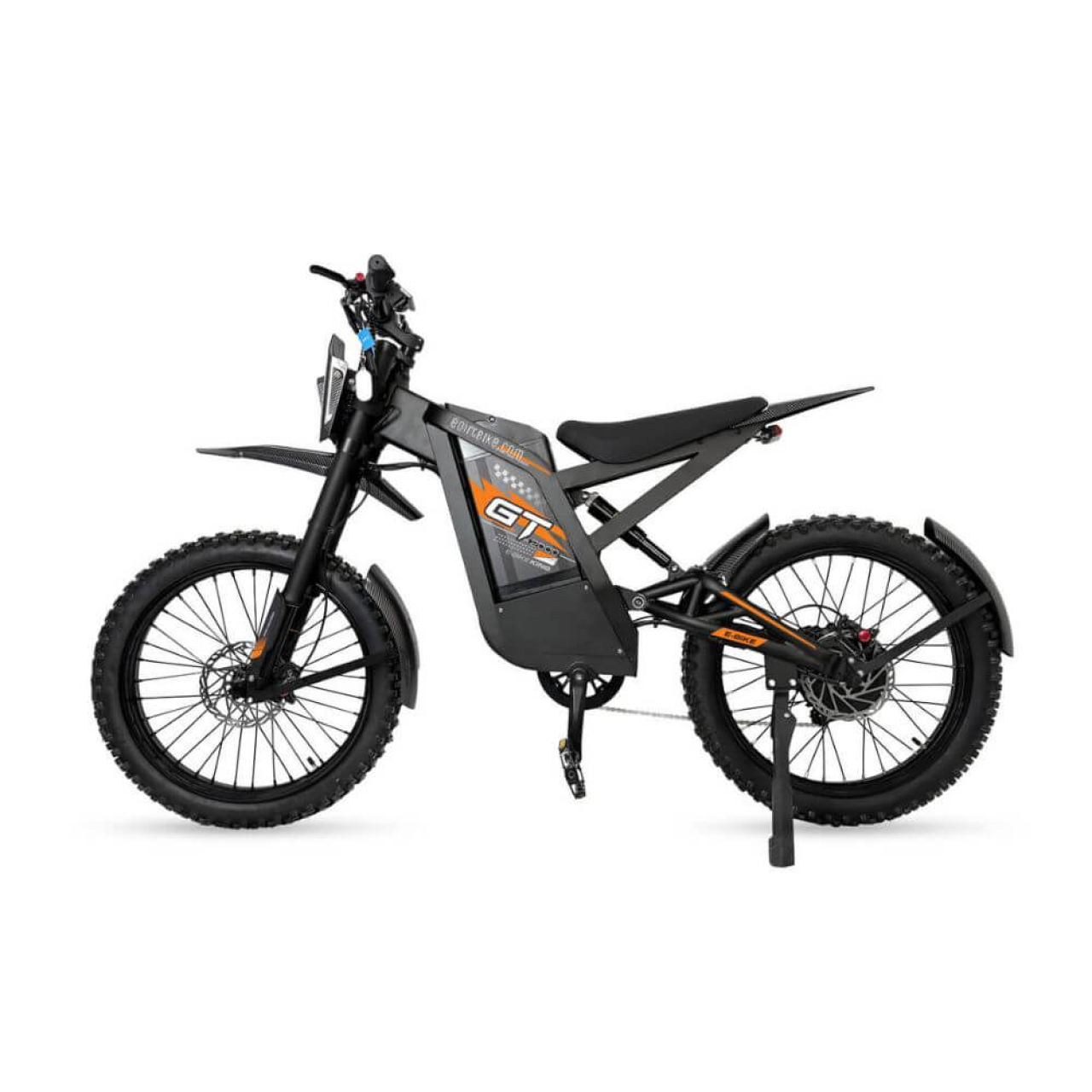 Електровелосипед OUXI GT2000 2000W 48V 30Ah — 19", амортизація, гідравлічні гальма, помаранчевий, Фото 4