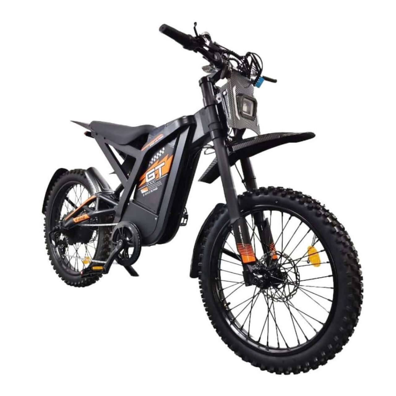 Електровелосипед OUXI GT2000 2000W 48V 30Ah — 19", амортизація, гідравлічні гальма, помаранчевий, Фото 1