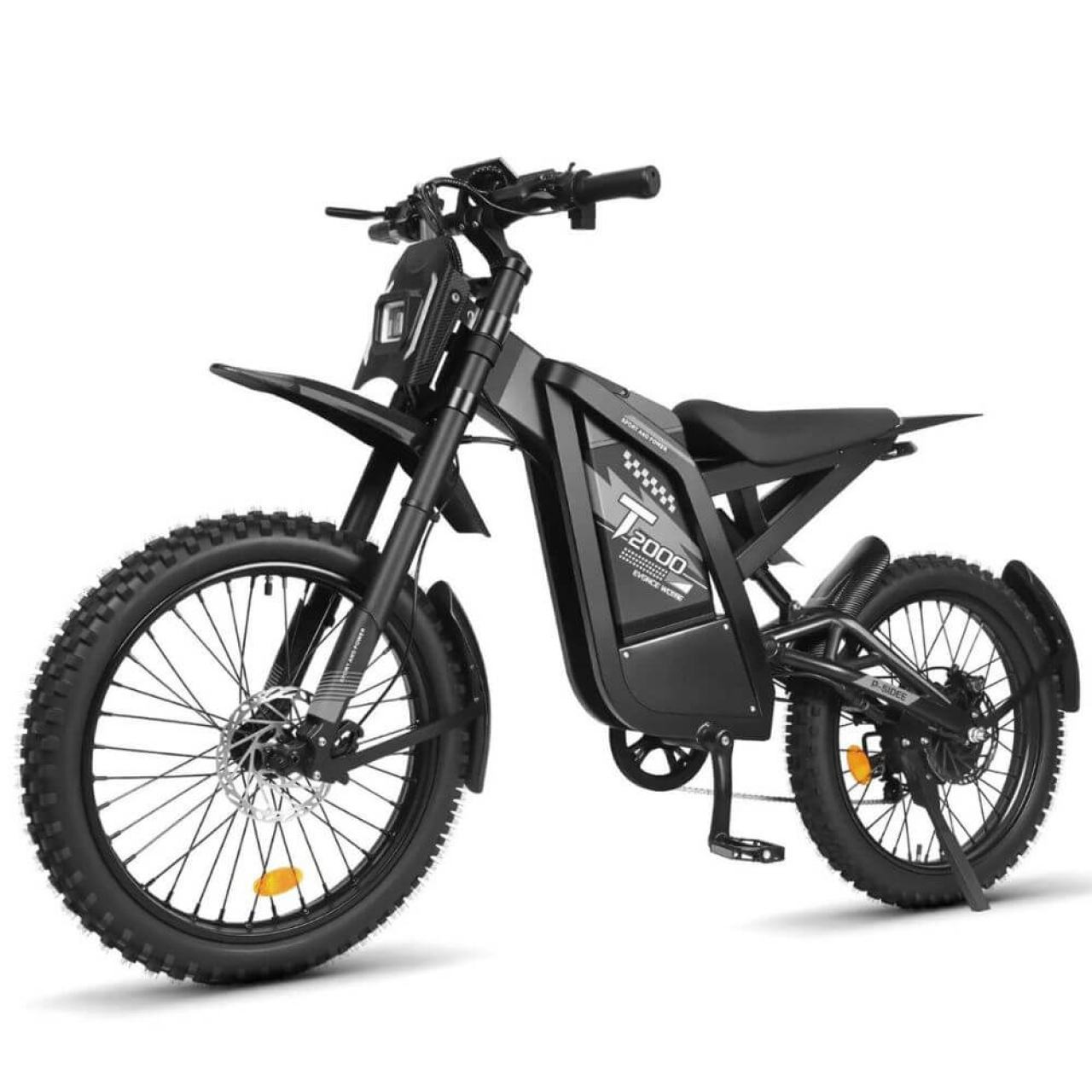 Електровелосипед OUXI GT2000 2000W 48V 30Ah — 19", амортизація, гідравлічні гальма, сірий, Фото 2