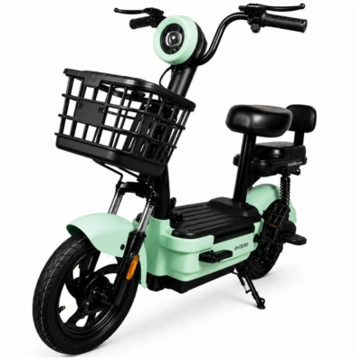 Електровелосипед EVOBIKE Nova MINI 600W 48V 12Ah — двомісний, 14", амортизація, задній привід, бірюзовий
