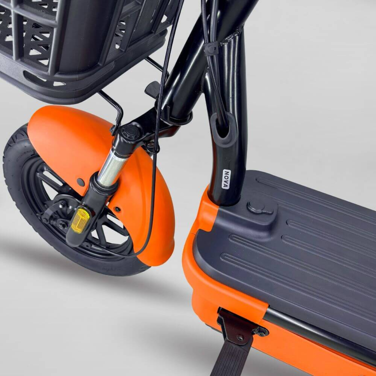 Електровелосипед EVOBIKE Nova MINI 600W 48V 12Ah — двомісний, 14", амортизація, задній привід, помаранчевий, Фото 4