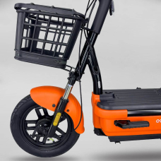 Електровелосипед EVOBIKE Nova MINI 600W 48V 12Ah — двомісний, 14", амортизація, задній привід, помаранчевий, Фото 5