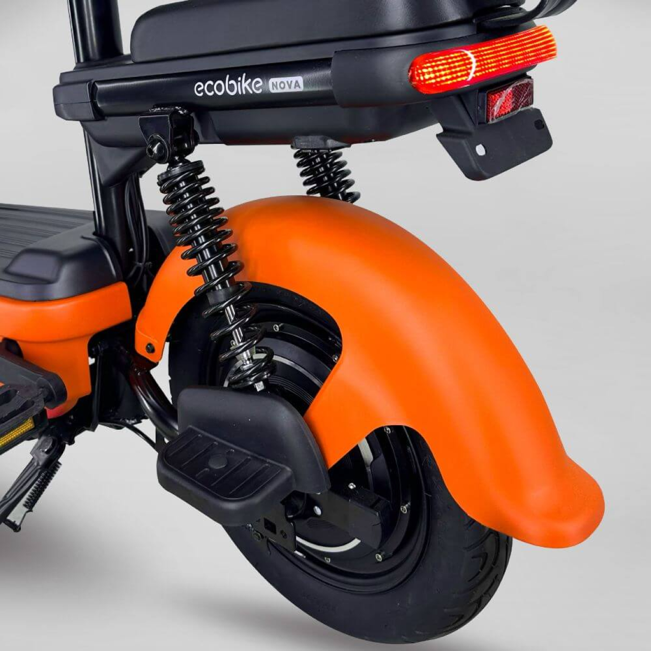 Електровелосипед EVOBIKE Nova MINI 600W 48V 12Ah — двомісний, 14", амортизація, задній привід, помаранчевий, Фото 6