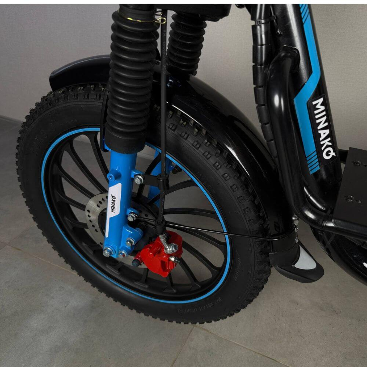 Електровелосипед MINAKO Monster MAX 2026 20" 60V 1500W синій з розкладним сидінням - багажником, Фото 2