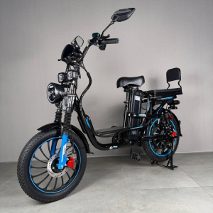 Електровелосипед MINAKO Monster MAX 2026 20" 60V 1500W синій з розкладним сидінням - багажником