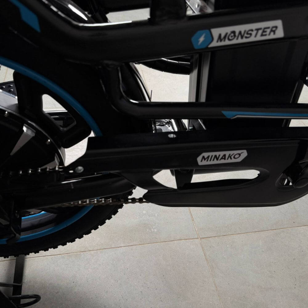 Електровелосипед MINAKO Monster MAX 2026 20" 60V 1500W синій з розкладним сидінням - багажником, Фото 13