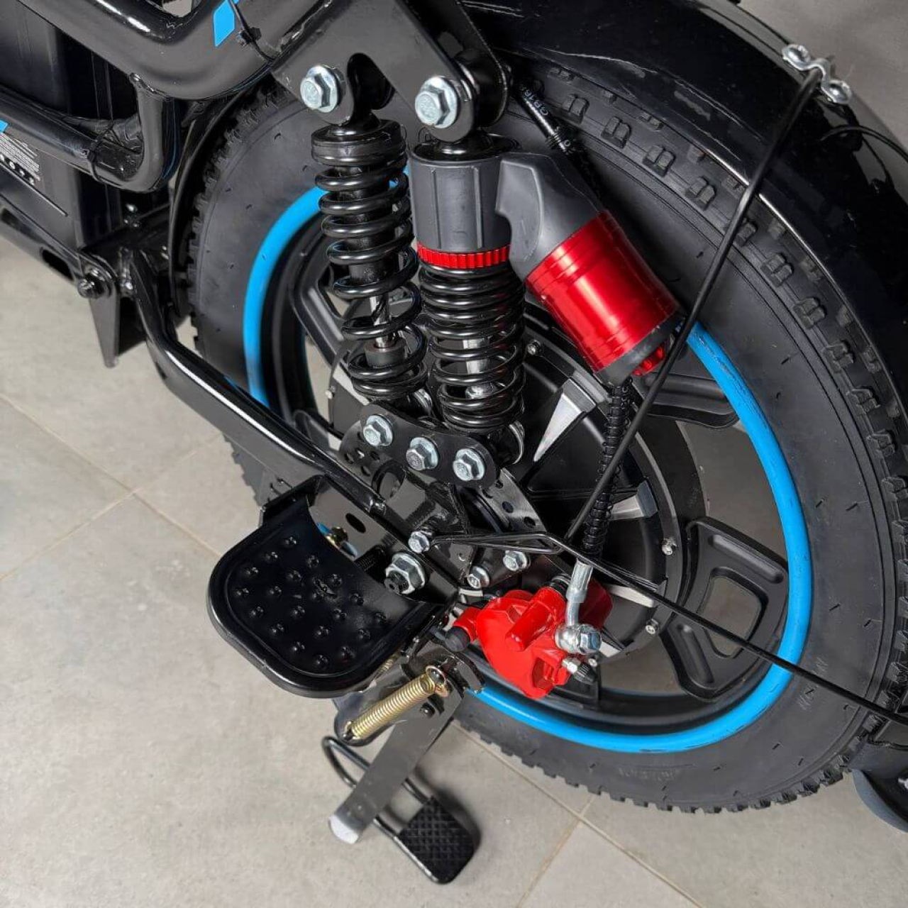 Електровелосипед MINAKO Monster MAX 2026 20" 60V 1500W синій з вантажним багажником, Фото 13