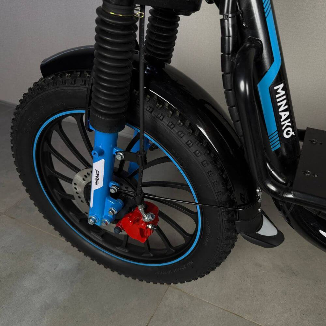Електровелосипед MINAKO Monster MAX 2026 20" 60V 1500W синій з вантажним багажником, Фото 5