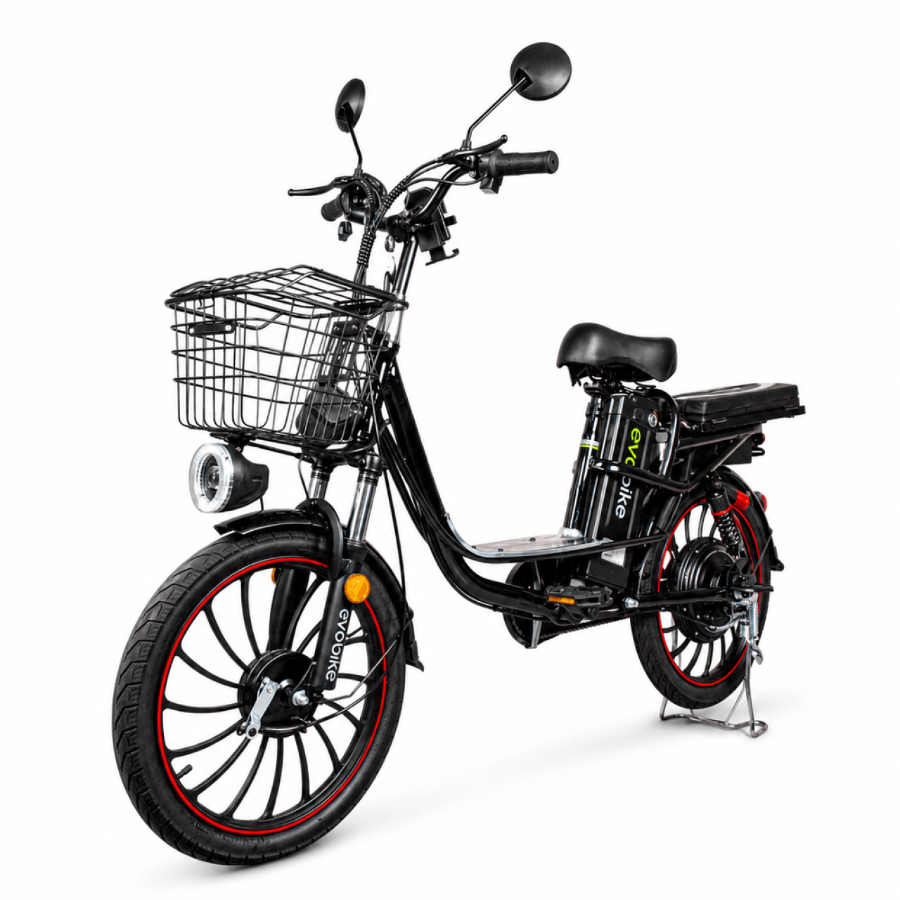 Електровелосипед EVOBIKE X-CITY U20 800W 48V — двомісна модель для міста та щоденних поїздок із розкладним сидінням-багажником 2 в 1, Фото 1