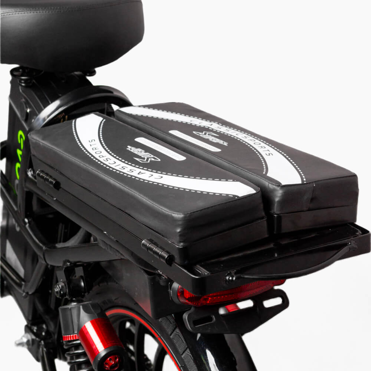 Електровелосипед EVOBIKE X-CITY U20 800W 48V — двомісна модель для міста та щоденних поїздок із розкладним сидінням-багажником 2 в 1, Фото 11