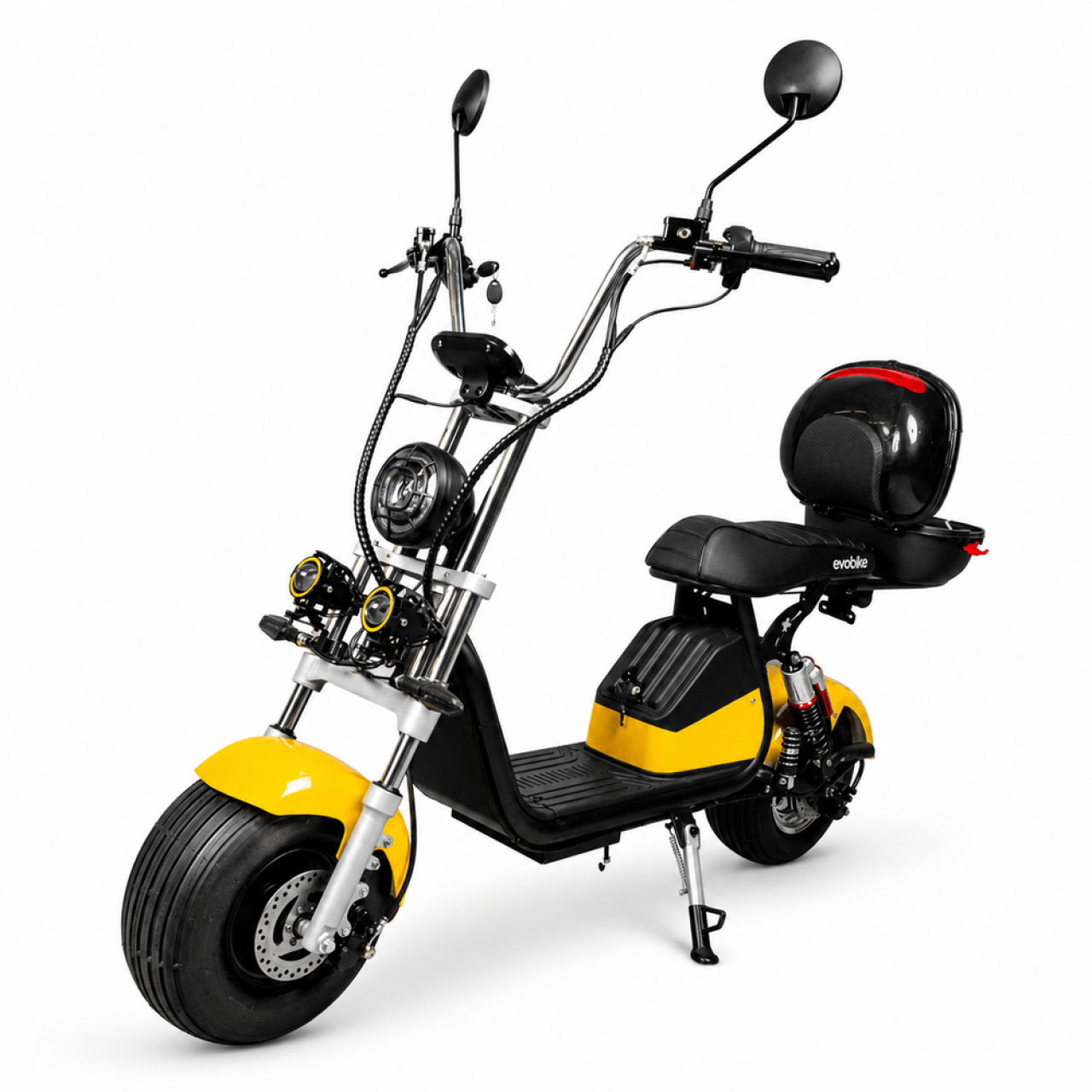 EVOBIKE Spark X2 PRO 48V 24Ah 2000W жовтого кольору — потужність, комфорт і сучасні технології, Фото 1