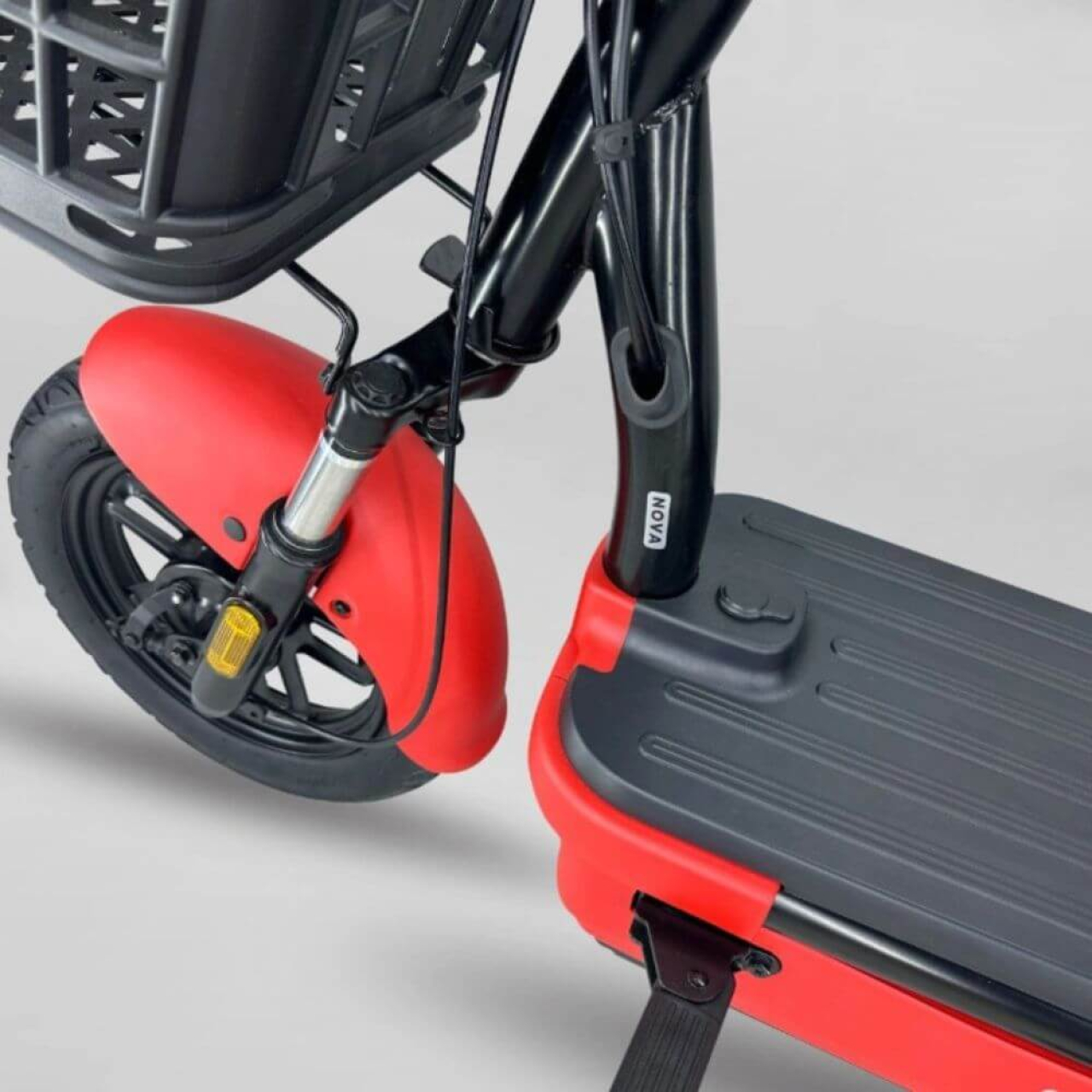 Електровелосипед EVOBIKE Nova PRO 600W 48V 20Ah з амортизацією та колесами 14″ червоний, Фото 4
