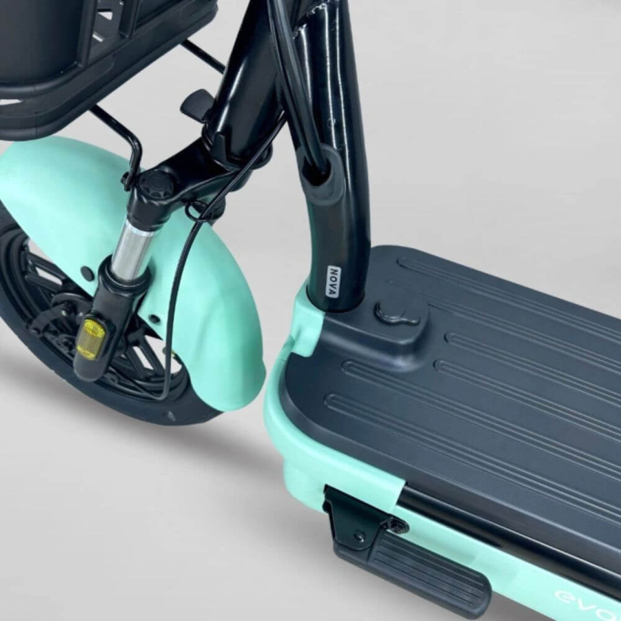 Електровелосипед EVOBIKE Nova PRO 600W 48V 20Ah з амортизацією та колесами 14″ бірюзовий, Фото 5