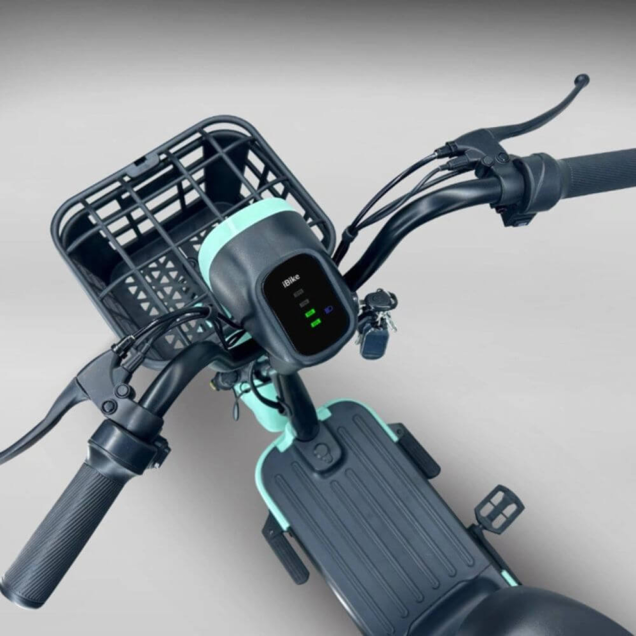 Електровелосипед EVOBIKE Nova PRO 600W 48V 20Ah з амортизацією та колесами 14″ бірюзовий, Фото 2
