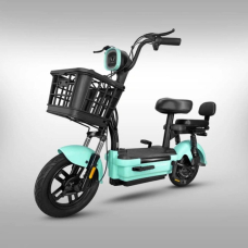 Електровелосипед EVOBIKE Nova PRO 600W 48V 20Ah з амортизацією та колесами 14″ бірюзовий, Фото 1
