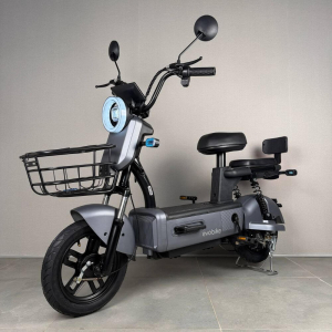 Електровелосипед EVOBIKE Nova S 500W 48V 12Ah графітового кольору з амортизацією та швидкістю до 40 км/год