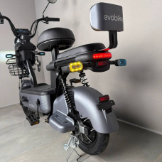 Електровелосипед EVOBIKE Nova S 500W 48V 12Ah графітового кольору з амортизацією та швидкістю до 40 км/год, Фото 2